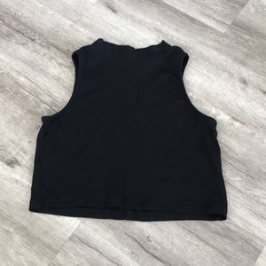 Black crop top